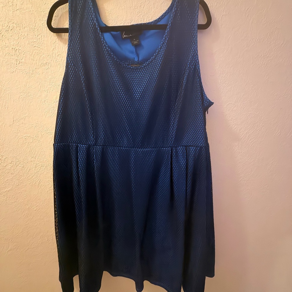 Lane Bryant Royal Blue Textured Dress
